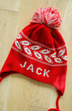 Footballs Custom Knit Toboggan Hat