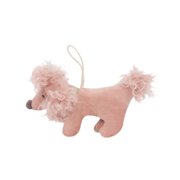 MON AMI Pink Poodle Ornament