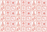 Christmas Tiles Pima Cotton Shep Polo