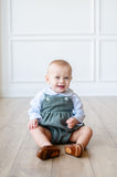 Winter Moss Bubble + Blue Peter Pan Onesie