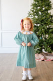 Santa Dogs Smocked Helen Dress