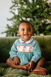 Santa Dogs Smocked Henry Bubble