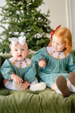 Santa Dogs Smocked Birdie Bubble
