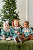 Santa Dogs Smocked Henry Bubble