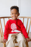 Red Cowboy Boot Sweater