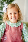 Winter Berry Jumper + Green Scalloped Shirt
