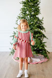 Winter Berry Jumper + Green Scalloped Shirt