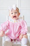 Rainbow Christmas Trees Smocked Birdie Bubble
