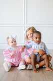 Rainbow Christmas Trees Smocked Helen Dress