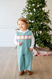 Santa Dogs Smocked Norman Longall