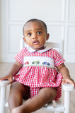 Race Car Smocked Henry Bubble