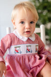 Golfing Santa Smocked Henry Bubble