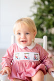 Golfing Santa Smocked Henry Bubble