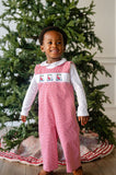 Golfing Santa Smocked Norman Longall