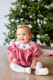 Golfing Santa Smocked Birdie Bubble
