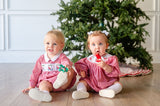 Golfing Santa Smocked Birdie Bubble