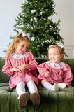 Golfing Santa Smocked Helen Dress