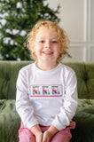 Golfing Santa Smocked Beau T-Shirt/Pants Set