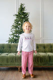 Golfing Santa Smocked Beau T-Shirt/Pants Set