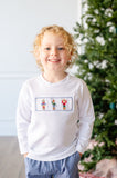 Cowboy Nutcrackers Smocked Beau T-Shirt/Pants Set