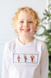Cowboy Nutcrackers Smocked Beau T-Shirt/Pants Set