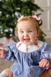 Cowgirl Nutcrackers Smocked Birdie Bubble