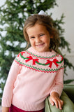 Pink Bow Garland Sweater