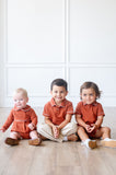 Golden Orange Pima Alexander Bubble Long Sleeve