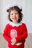 Red Cowboy Boot Sweater