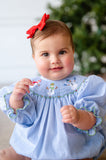 Snowmen Smocked Birdie Bubble