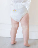 Adorable rainbow layette set that is perfect for your new baby.