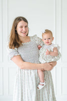 Women's Floral Ribbon Smocked Dress