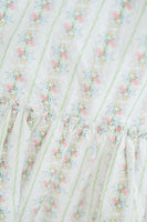 Women's Floral Ribbon Smocked Dress