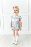 Colorful Plaid Bunny Eleanor Bubble