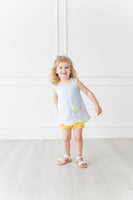Blue and Yellow Scalloped Play Set