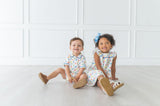 Party Birds Collared Romper
