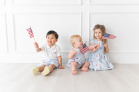 American Flag Polo/Shorts Set