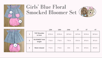 Blue Floral Bloomer Set