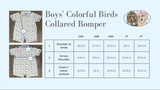 Party Birds Collared Romper