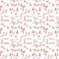 Winter Toile Smocked Top